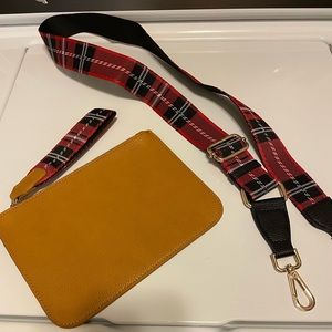 Leather wristlet and guitar strap